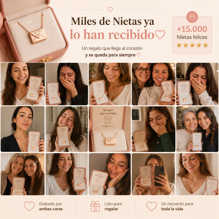 Collar Carta de Amor para Nietas