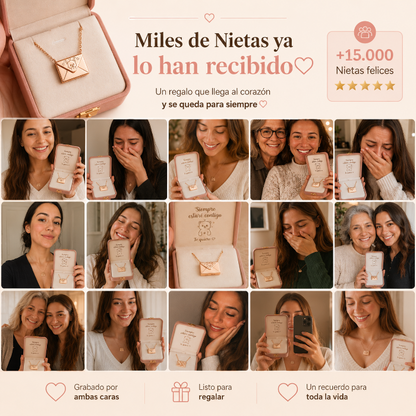 Collar Carta de Amor para Nietas